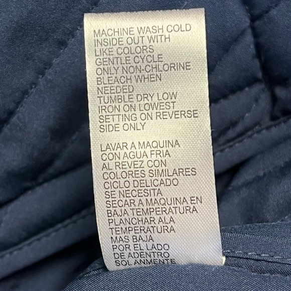 Democracy Women's Blue Long Sleeve Quilted Jacket Size XL - Picture 9 of 10